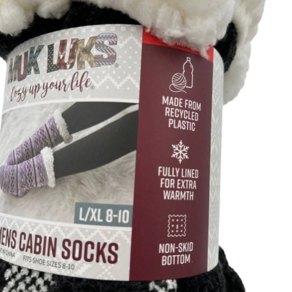 Muk Luks Women's Cabin Winter Socks Two Pair Pack Brand New In Original Package - Picture 9 of 12